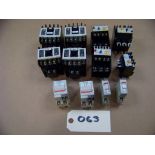 ASSORTMENT OF CONTRACTORS, BREAKERS AND THERMAL OVERLOAD RELAYS
