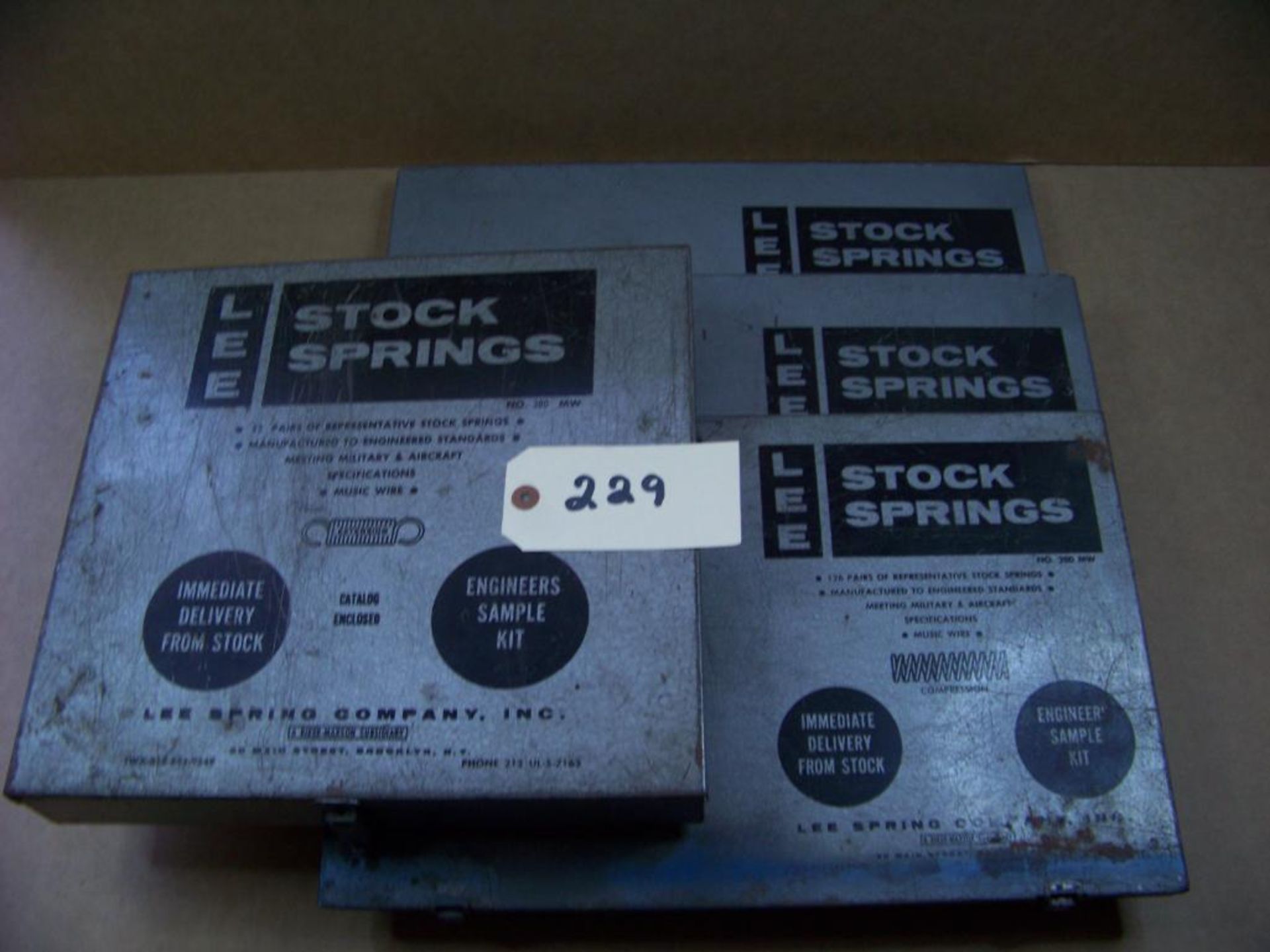 Lot of (4) Metal Cases of Lee Springs