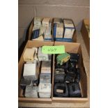 Lot of (4) Boxes Assorted General Electric Controls and (5) G.E. Microcentric Coils 1P17 G202