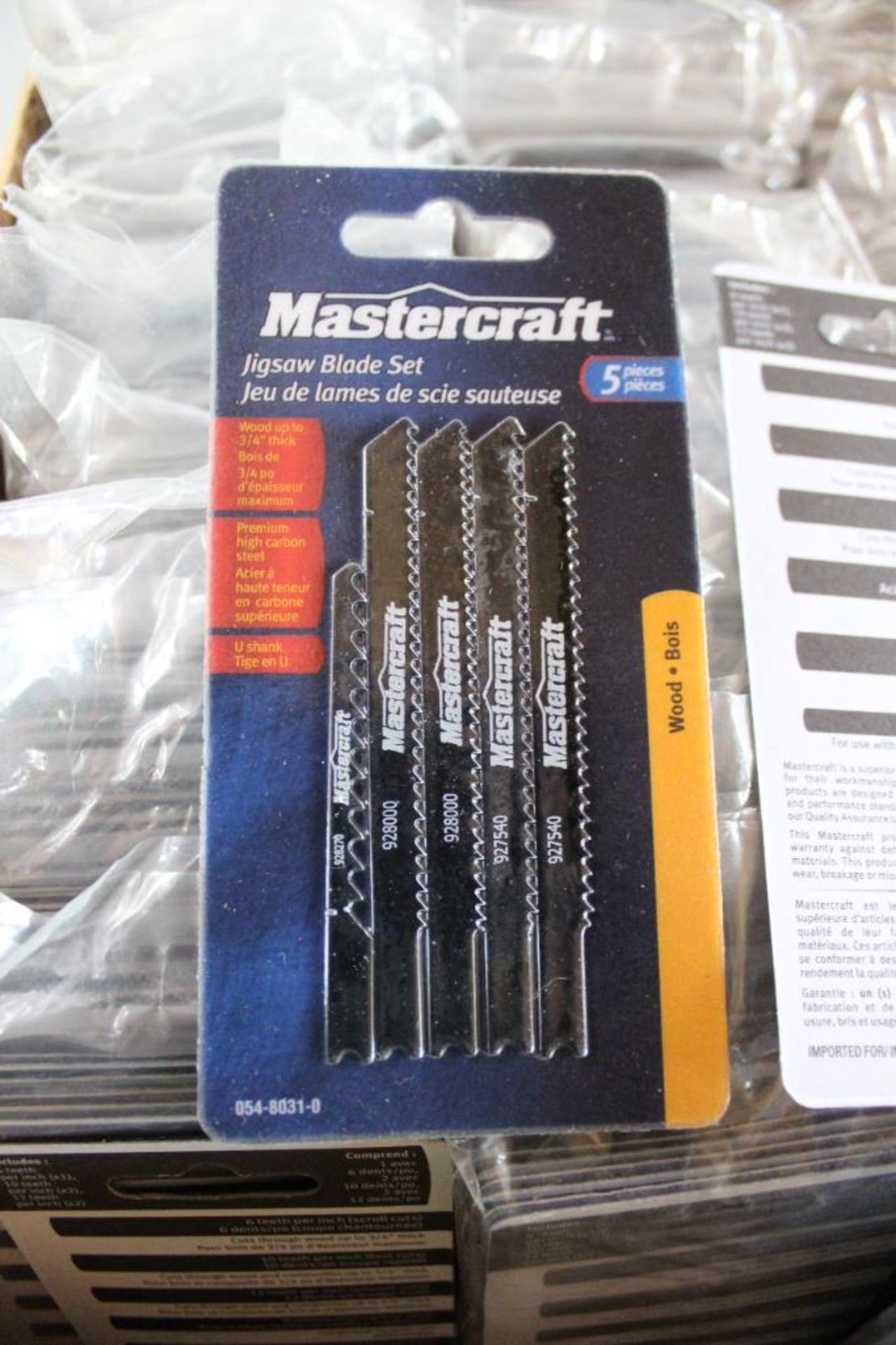 Approx. (66) Packs of (5) Mastercraft 5pc. Jigsaw Blade Set Wood # 054-8031-0