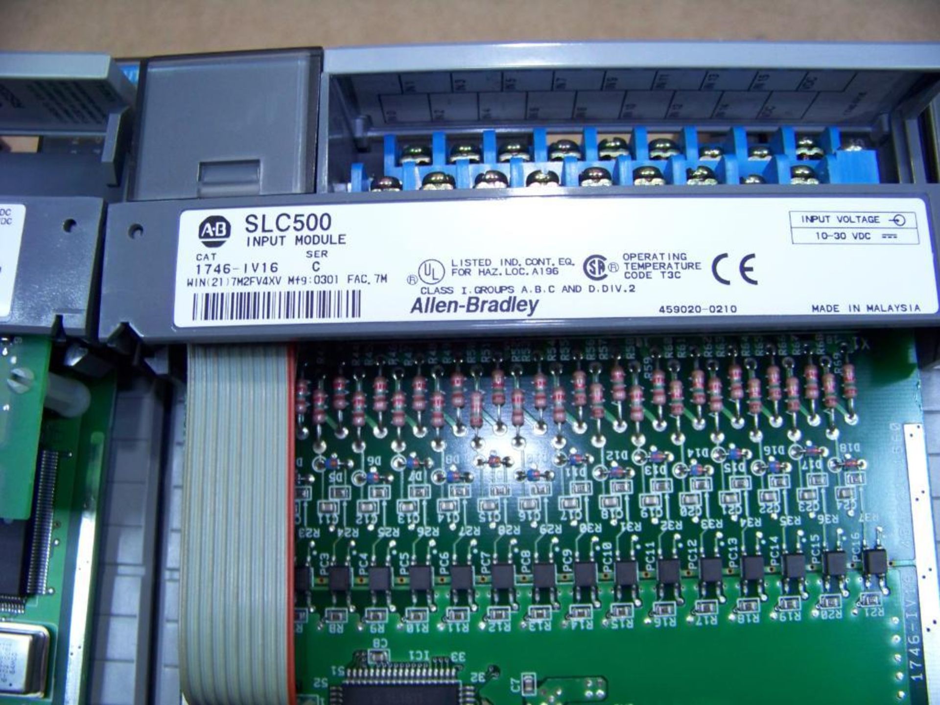 ALLEN BRADLEY SLC500, 10 SLOT RACK 5/03 CPU - Image 3 of 5