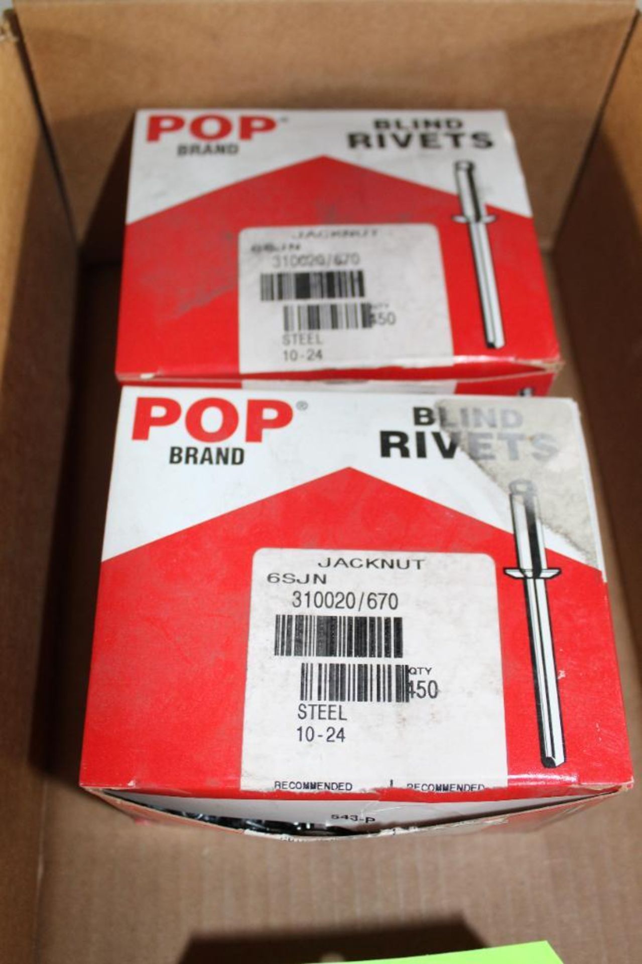 Lot of (2) Opened Boxes Pop Brand Blind Rivets Jacknuts 6SJN - Image 3 of 3