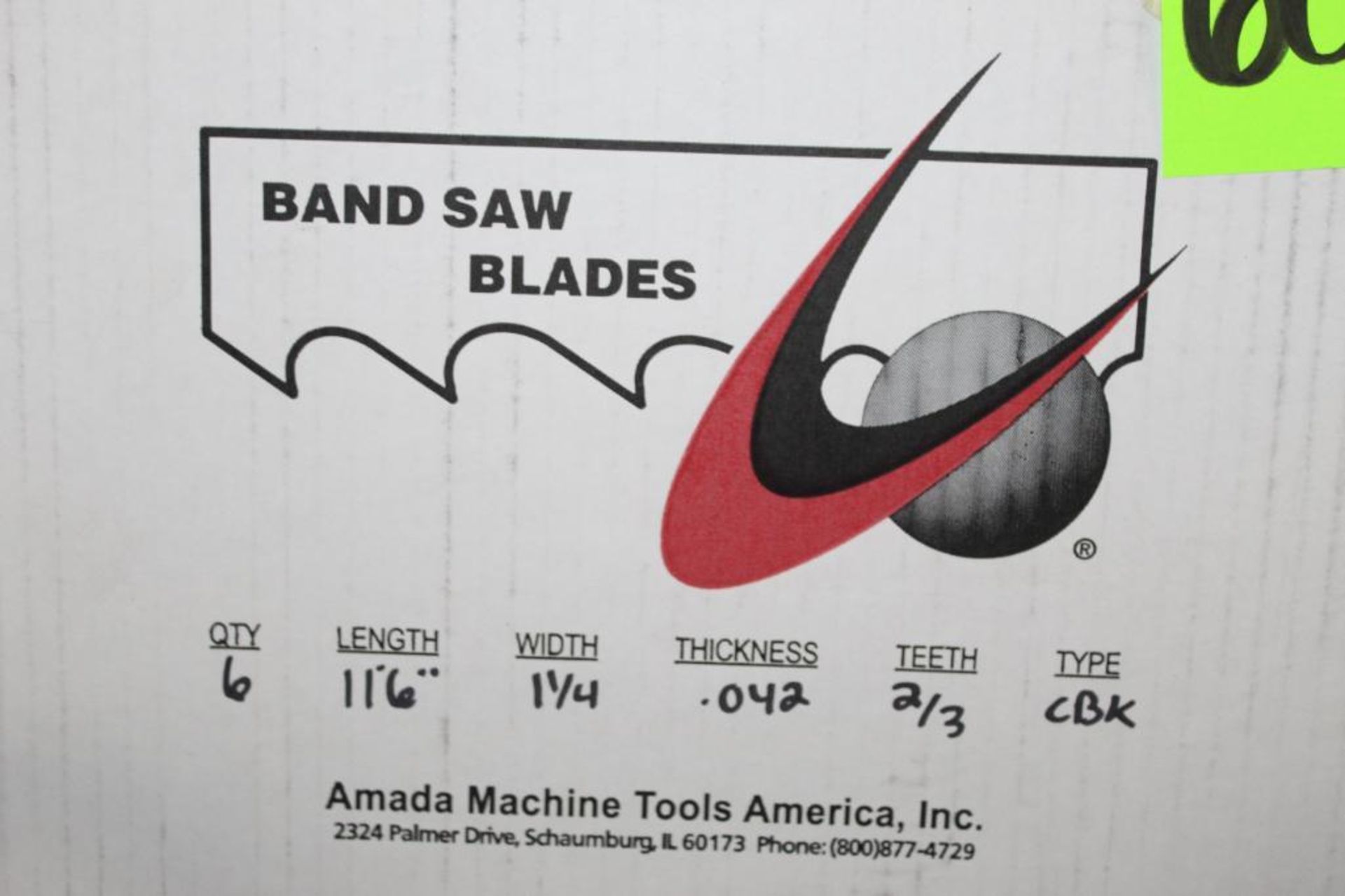 Lot of (6) Amada Band Saw Blades 11'6" - Image 3 of 6