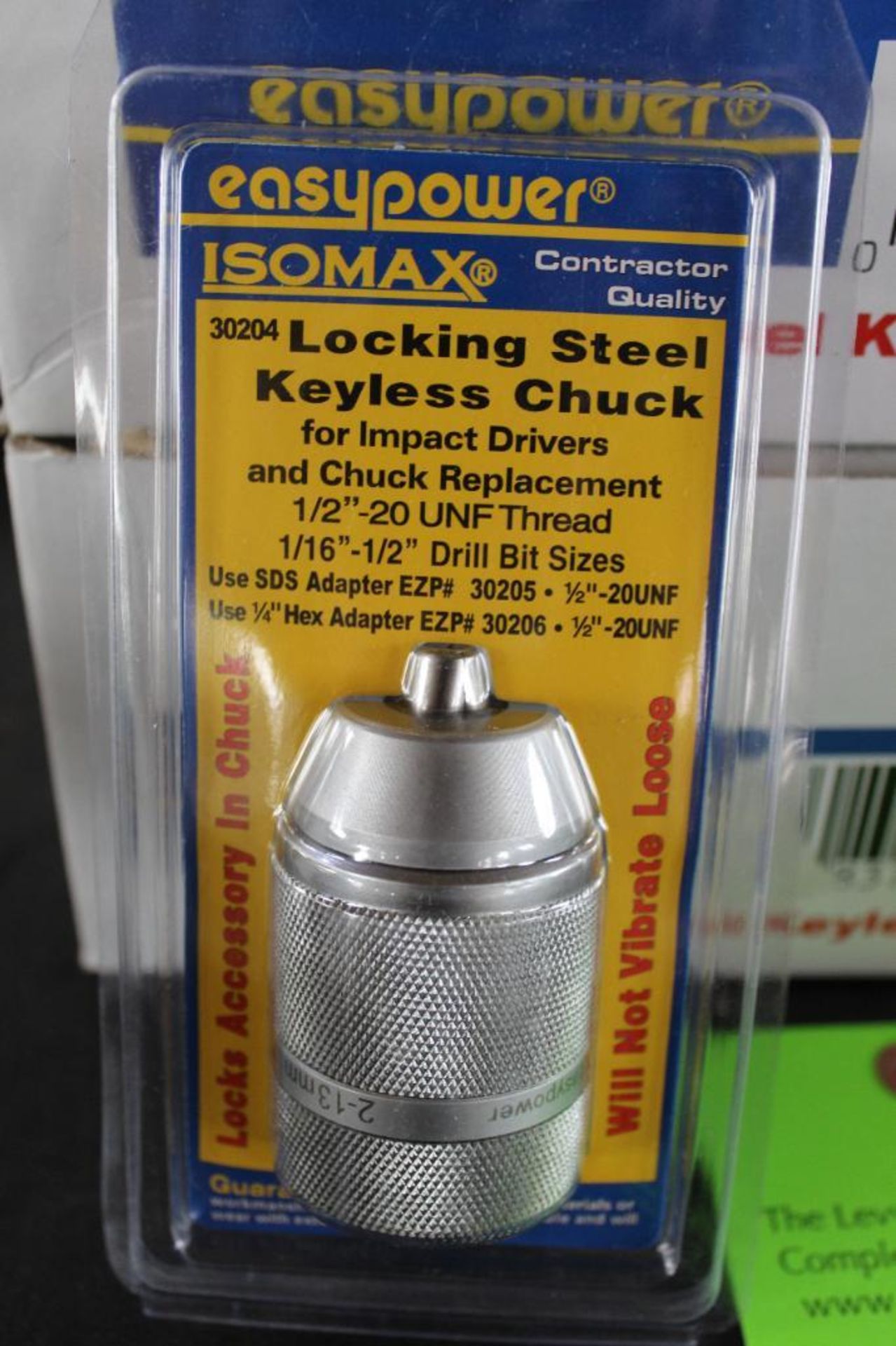 Lot of(6) Boxes of (6 each) Easy Power Isomax Locking Steel Keyless Chuck 30204 - Image 3 of 6