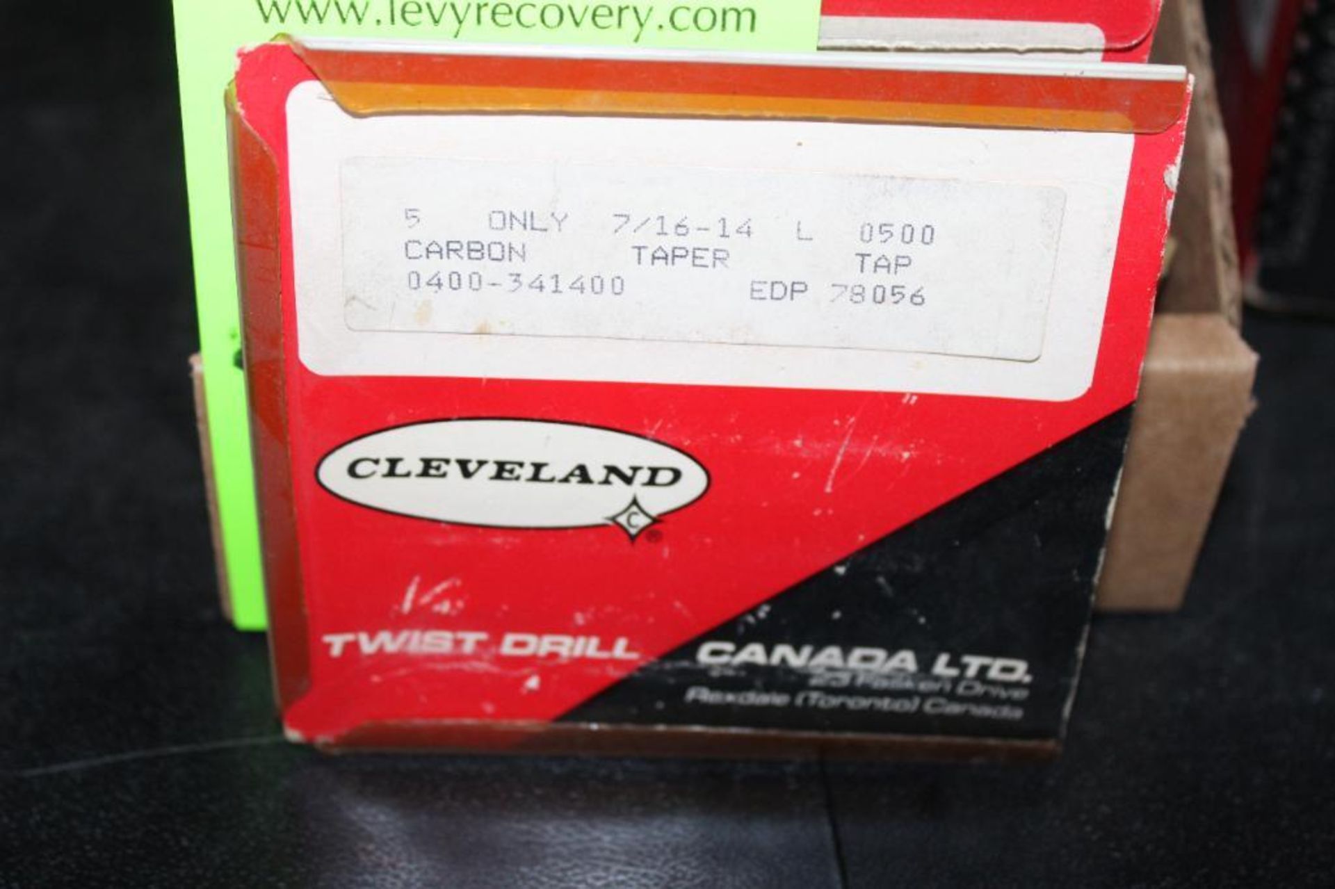 Lot of (4) Boxes of Cleveland Carbon Taper Taps 7/16-14 0400-341400