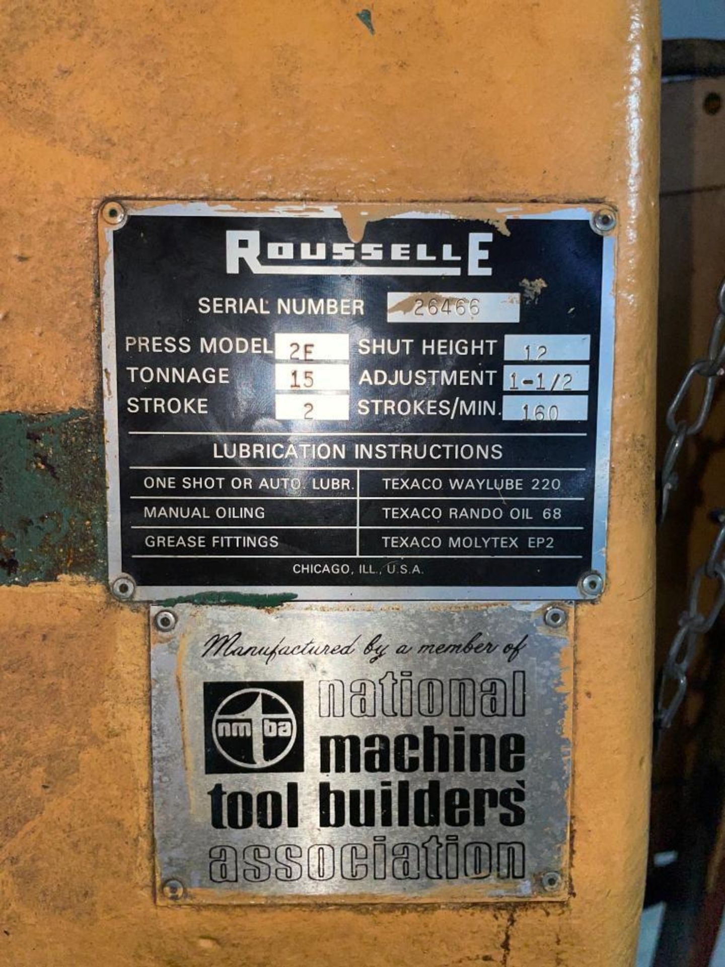 Rouselle Model 2E OBI 15Ton Stamping Press - Image 5 of 6
