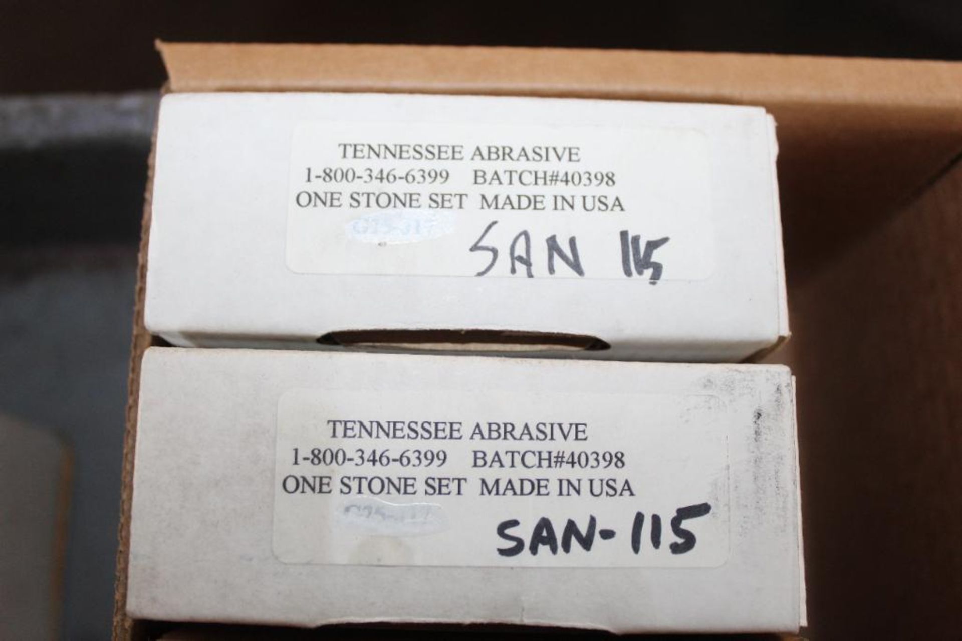 Lot of (6) Tennessee Abrasive Batch # 3258 SAN-115 - Image 6 of 6