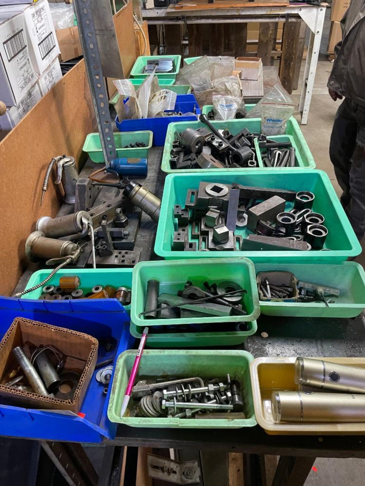 Lot of Machine Tooling - Hold Downs, Jaws, Oil Cans, Etc.