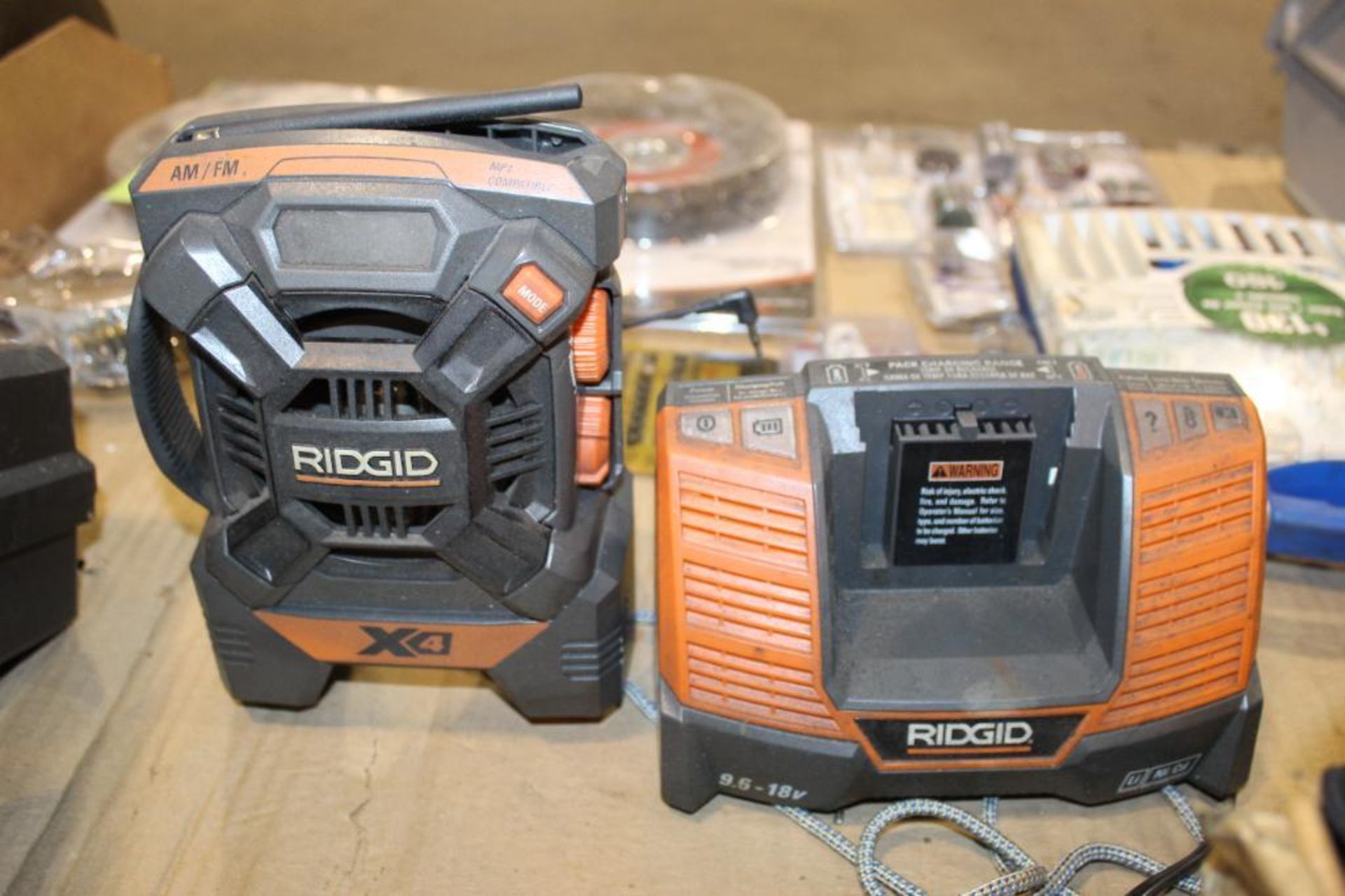 Lot of Ridgid Canvas Bags/Assorted Tool Holders, DeWalt Hardcase with (2) Battery Chargers, Ridgid A - Image 6 of 13