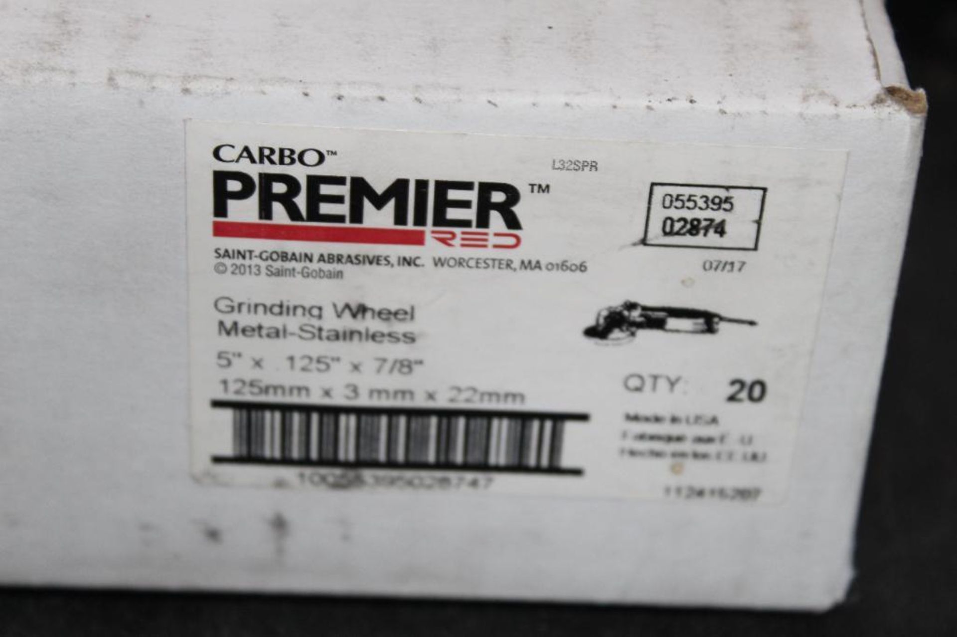 Lot of (4) Boxes (60 Total) Carbo Gold and Premier Grinding Wheels - Image 8 of 9