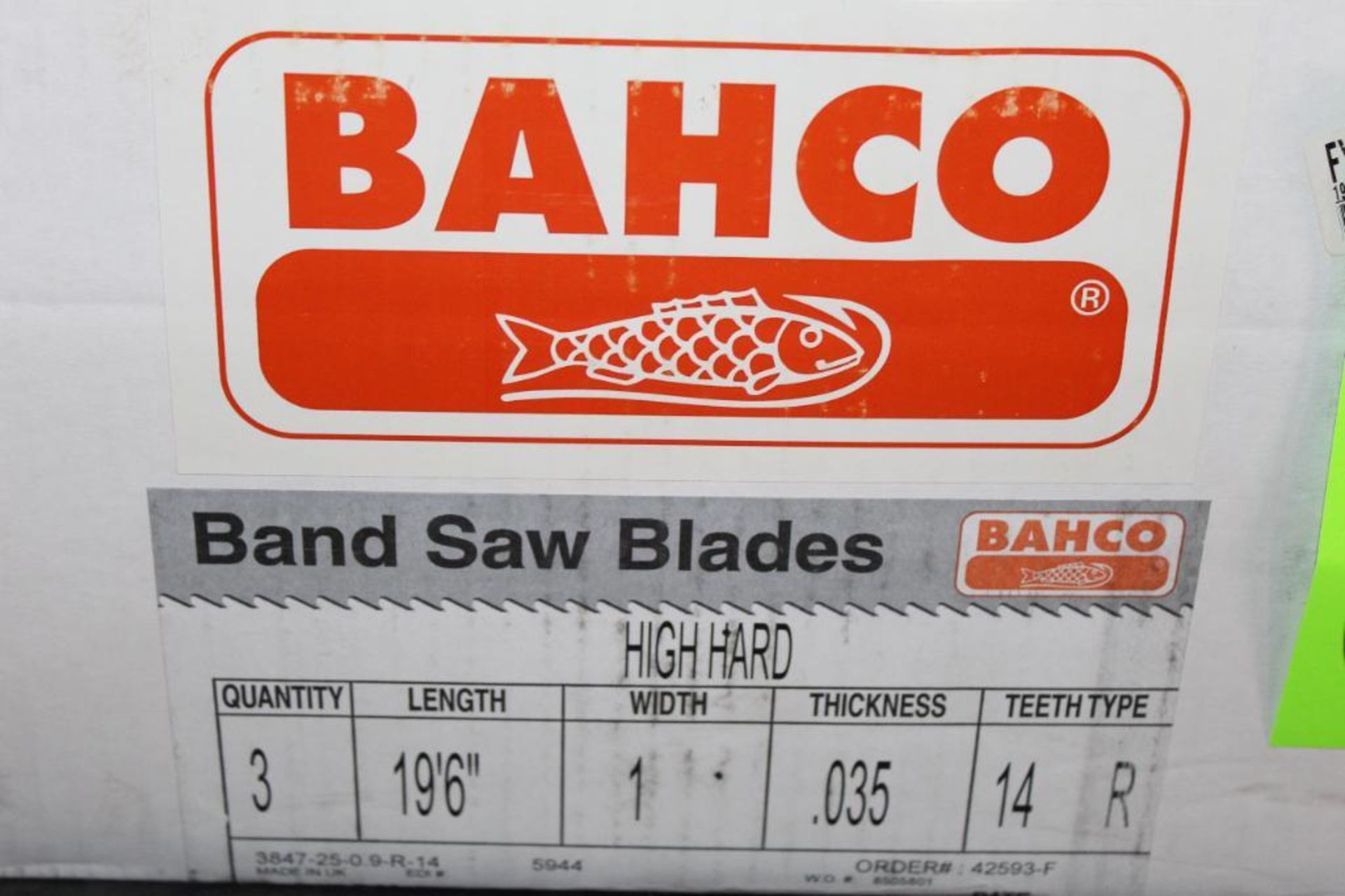 Lot of (3) BAHCO Band Saw Baldes 19'6 - Image 3 of 4