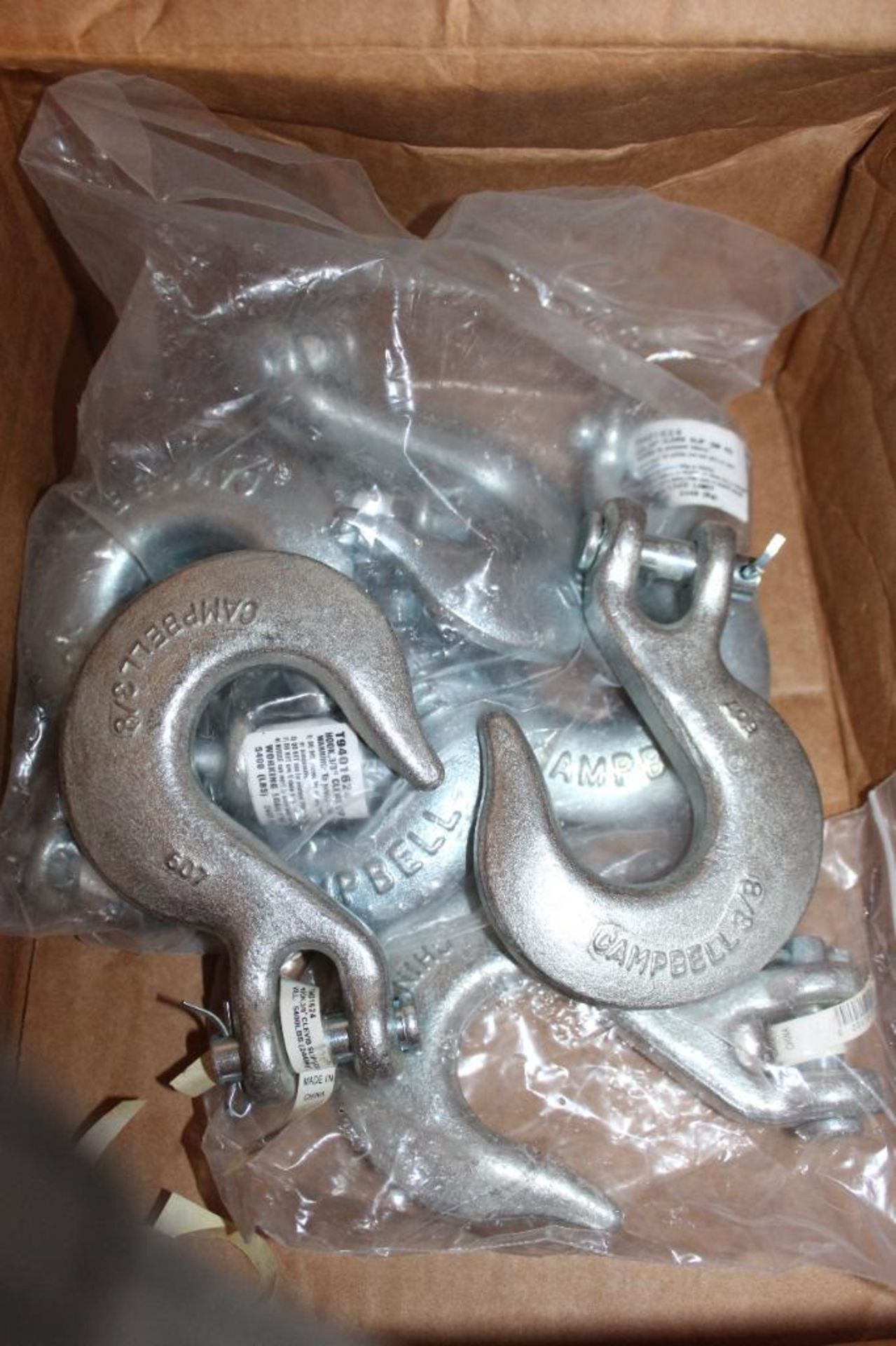 Lot of (8) Campbell Clevis Slip 3/8" Hook - Image 3 of 4