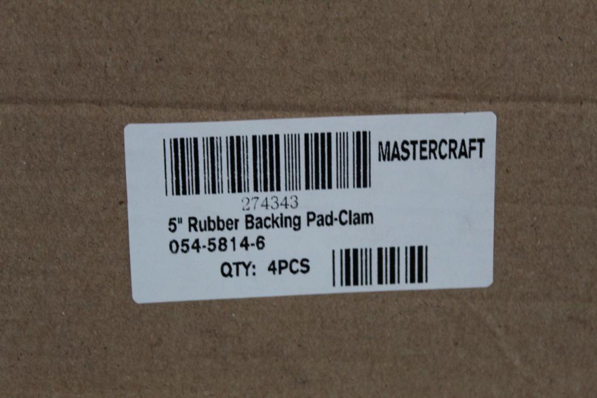Lot of (5) Boxes of (4 each) Mastercraft 5" Rubber Backing Pad # 054-5014-6 - Image 3 of 5