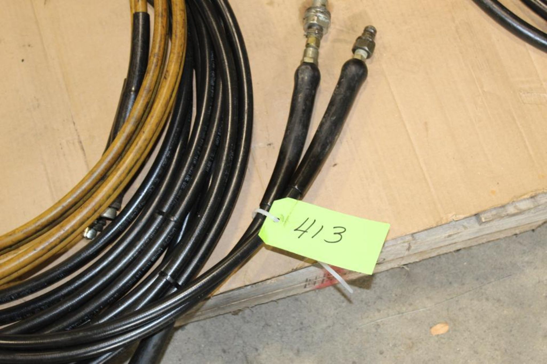 Lot of (6) Assorted Hoses and (6) Handles For Hydraulic Pumps - Image 2 of 5