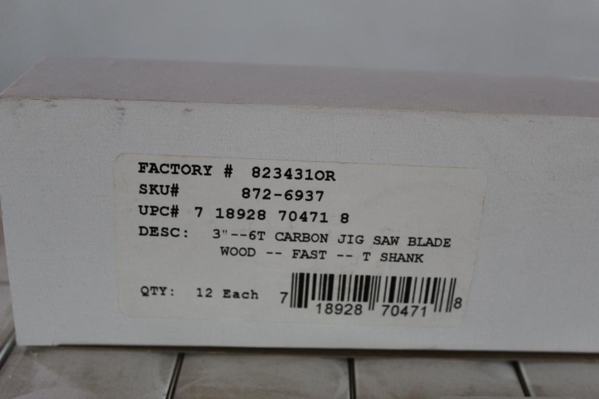 Open Case- (22) Boxes of 12 each Vulcon Jigsaw Blades # 872-6937 6TPI T Shank - Image 4 of 4