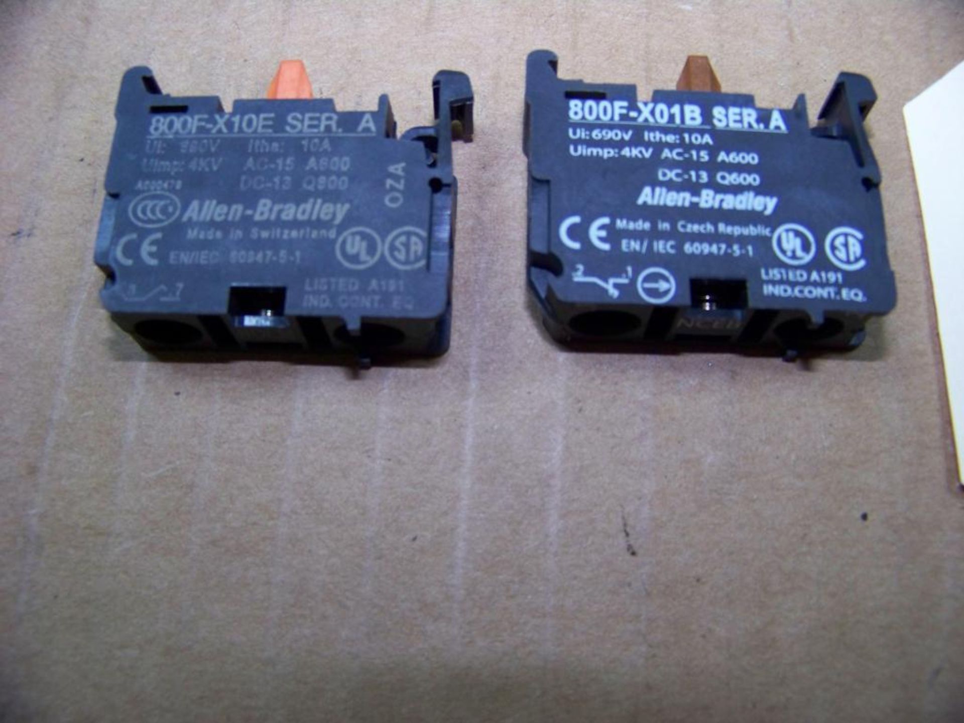 13 - ALLEN BRADLEY CONTACT BLOCKS, ASSORTED - Image 2 of 2