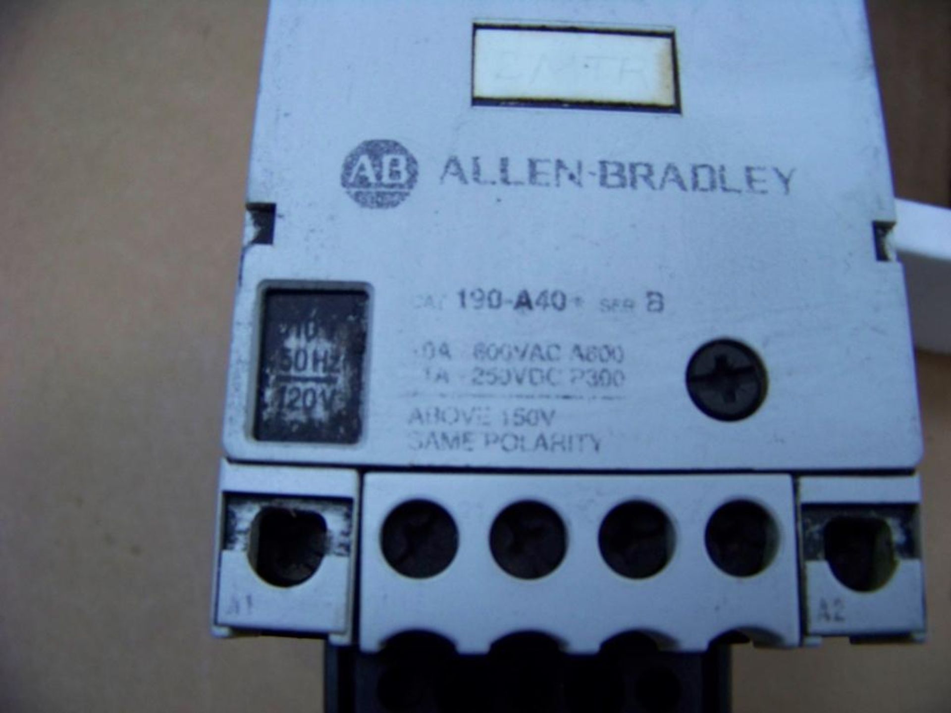 4 - ALLEN BRADLEY CONTACTOR MODULES W/TRIP UNITS, # 190-A40 AND # 190-P010 - Image 2 of 2