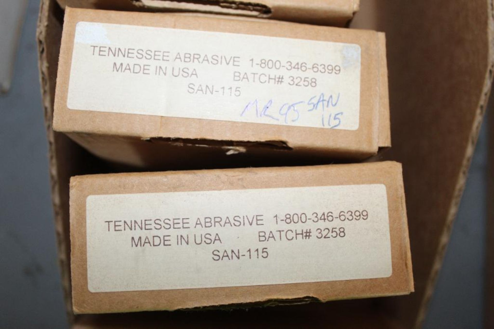 Lot of (6) Tennessee Abrasive Batch # 3258 SAN-115 - Image 4 of 6