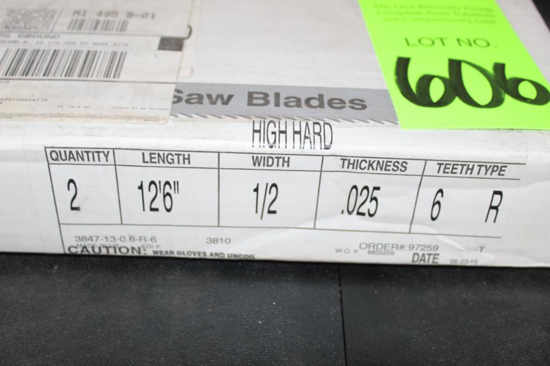 Lot of (2) Snap On Industrial Band Saw Blade High Hard 12'6" - Image 3 of 4