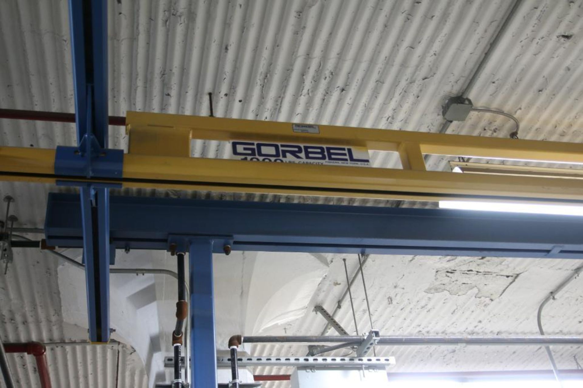 Gorbel 1000lb Rail System with Hoist - Image 2 of 4