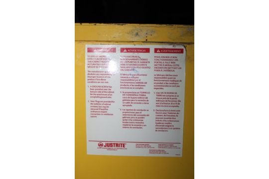 JustRite Flammables Cabinet with Contents - Image 6 of 6