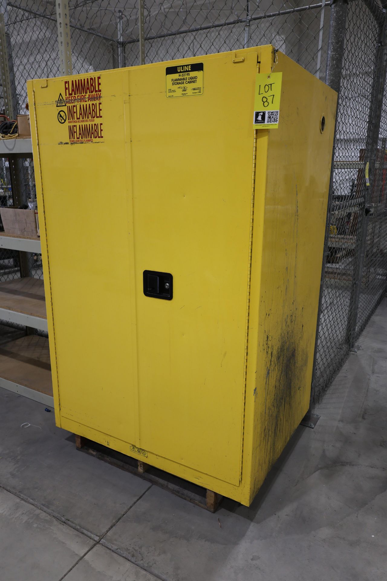 Flammable Liquid Storage Cabinet and contents