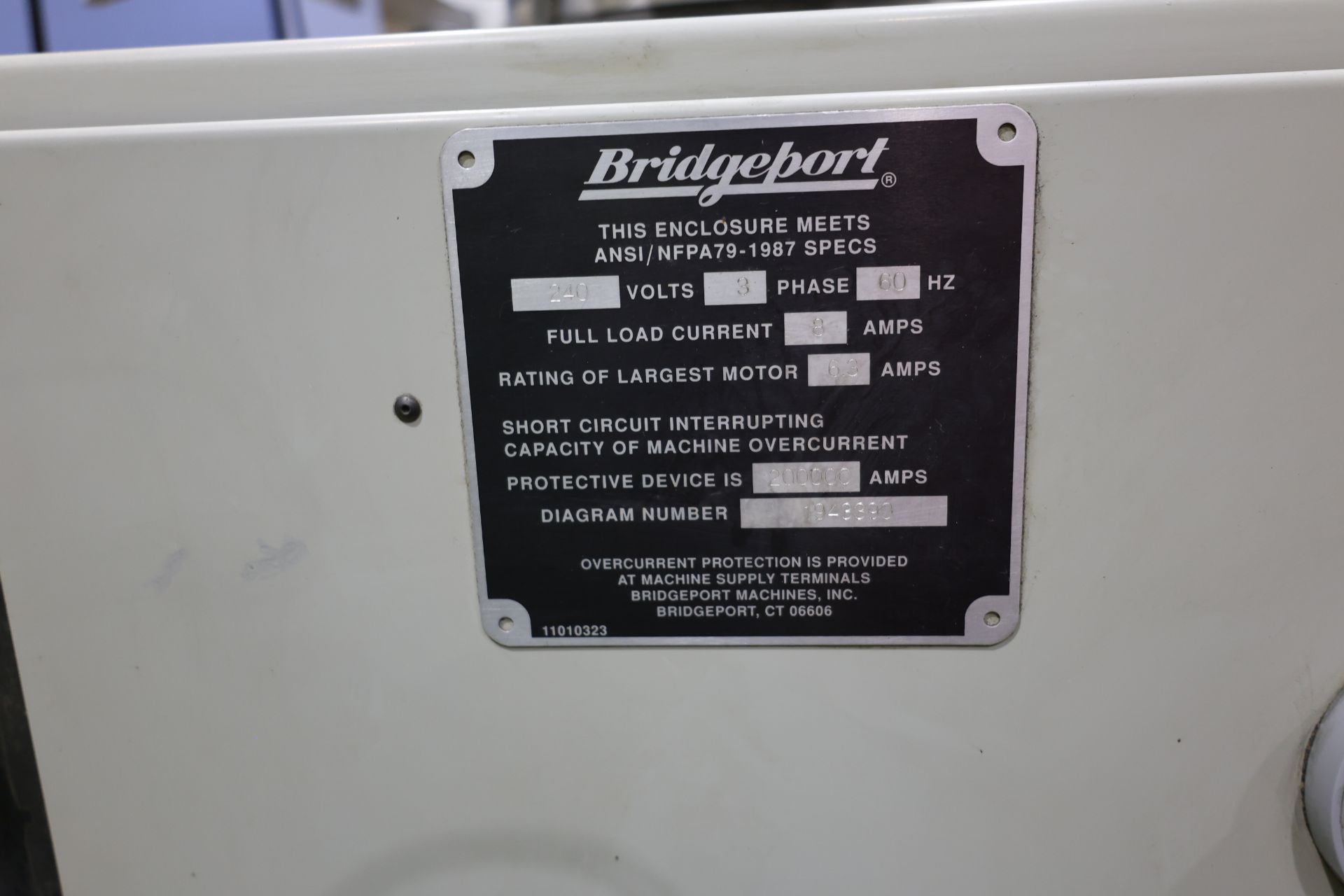 Bridgeport 2 Axis Machining Center - Image 4 of 5