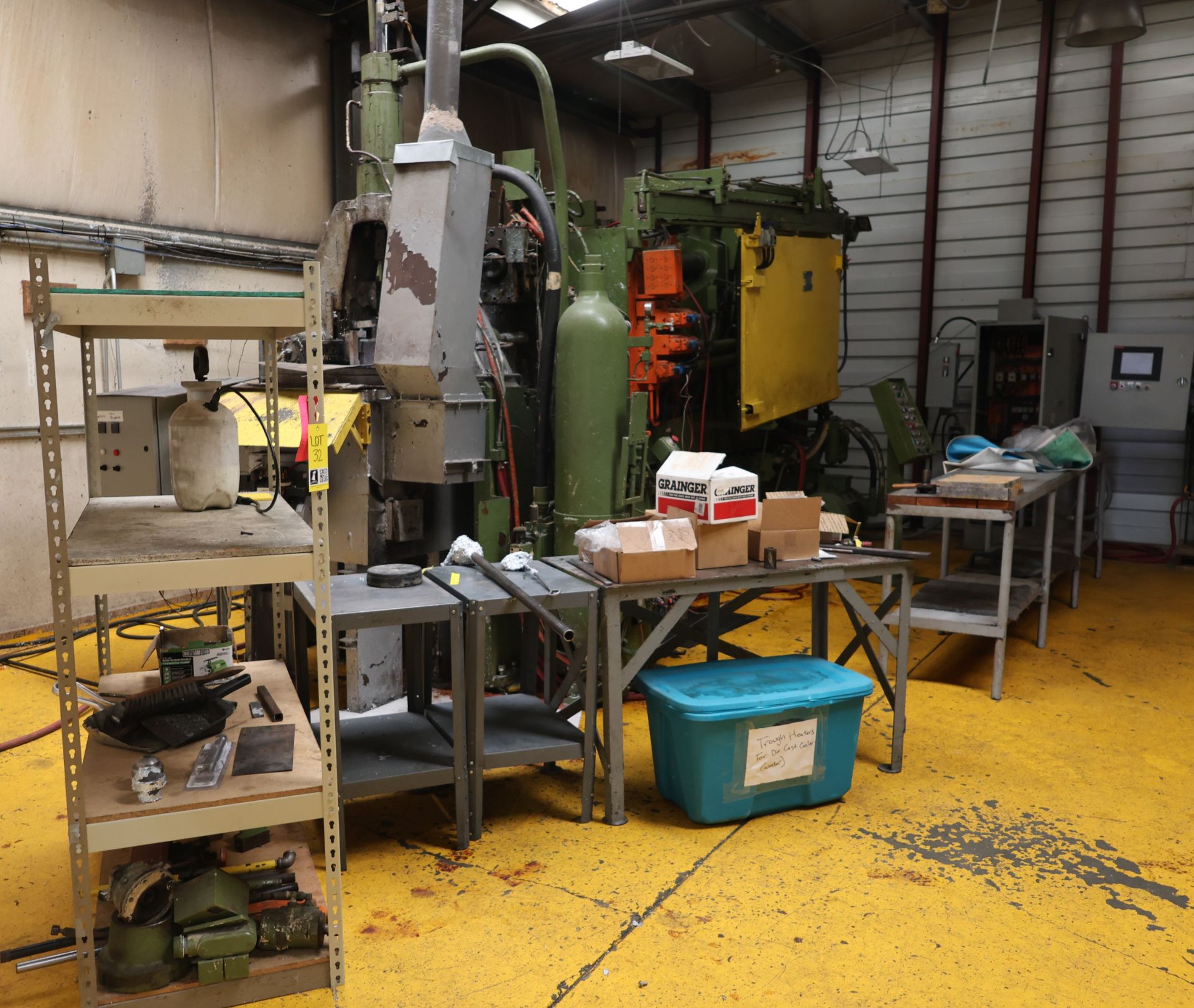 Die Casting Machine, Shelves, Tables and Contents - Image 2 of 25