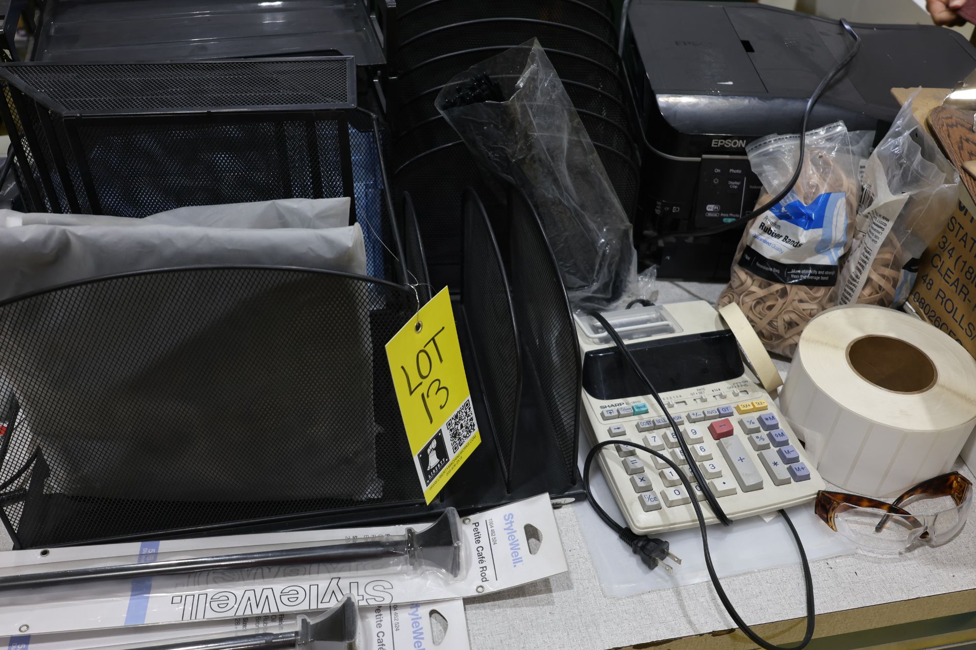 Desk, Office Chair with Contents - Image 4 of 4