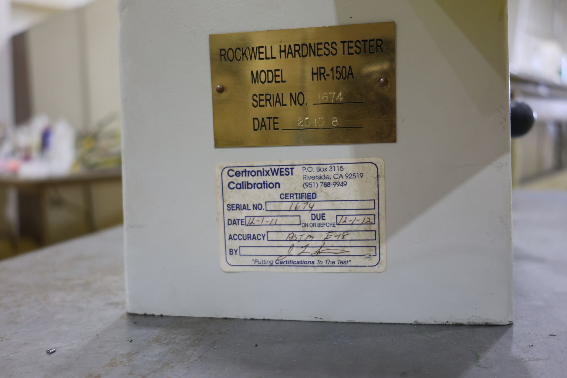 Hardness Tester & Table - Image 4 of 5