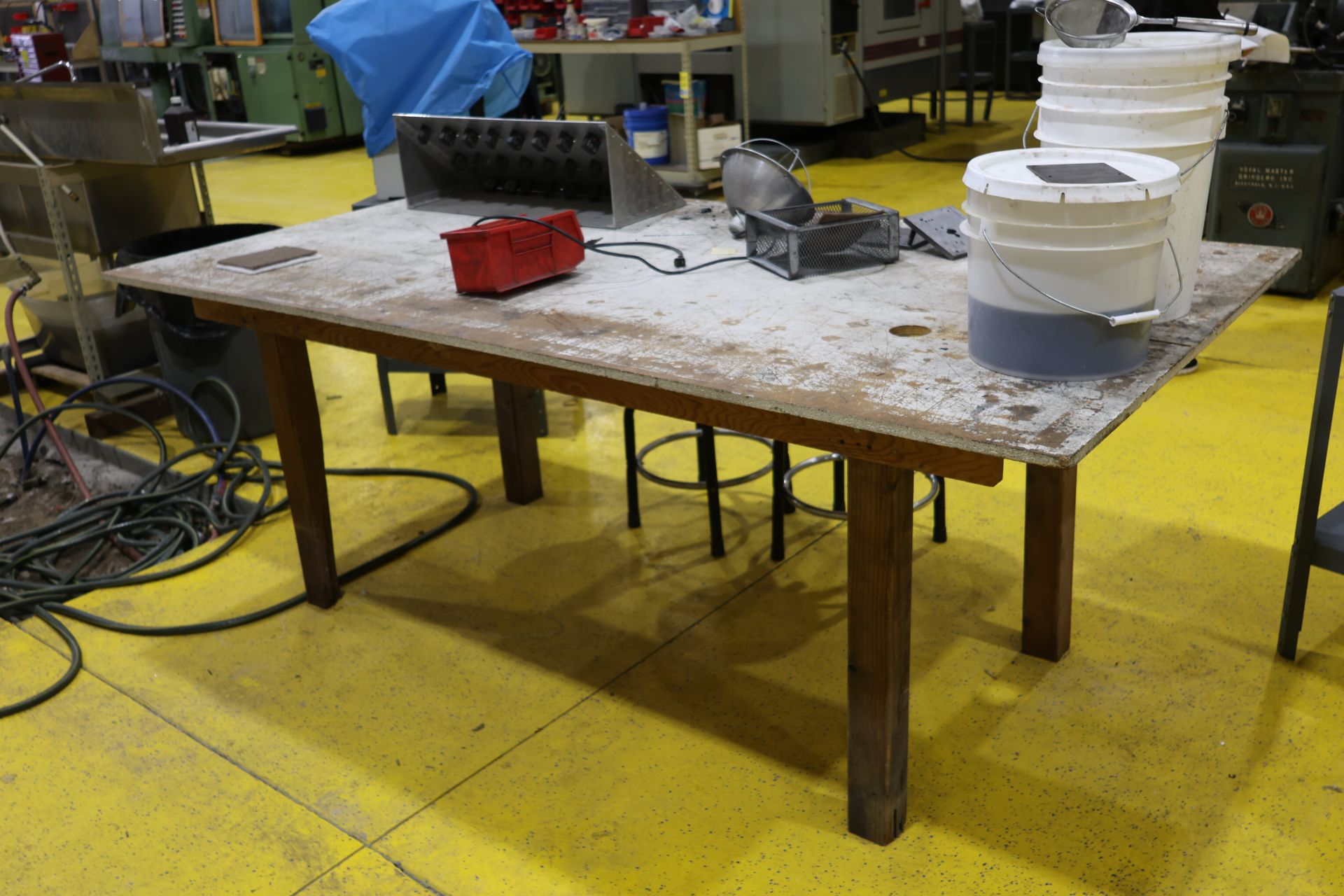 Table, Stools, and Contents - Image 4 of 4