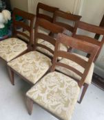 6 Upholstered Wooden Chairs