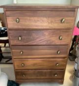 5 Drawer Wooden Dresser