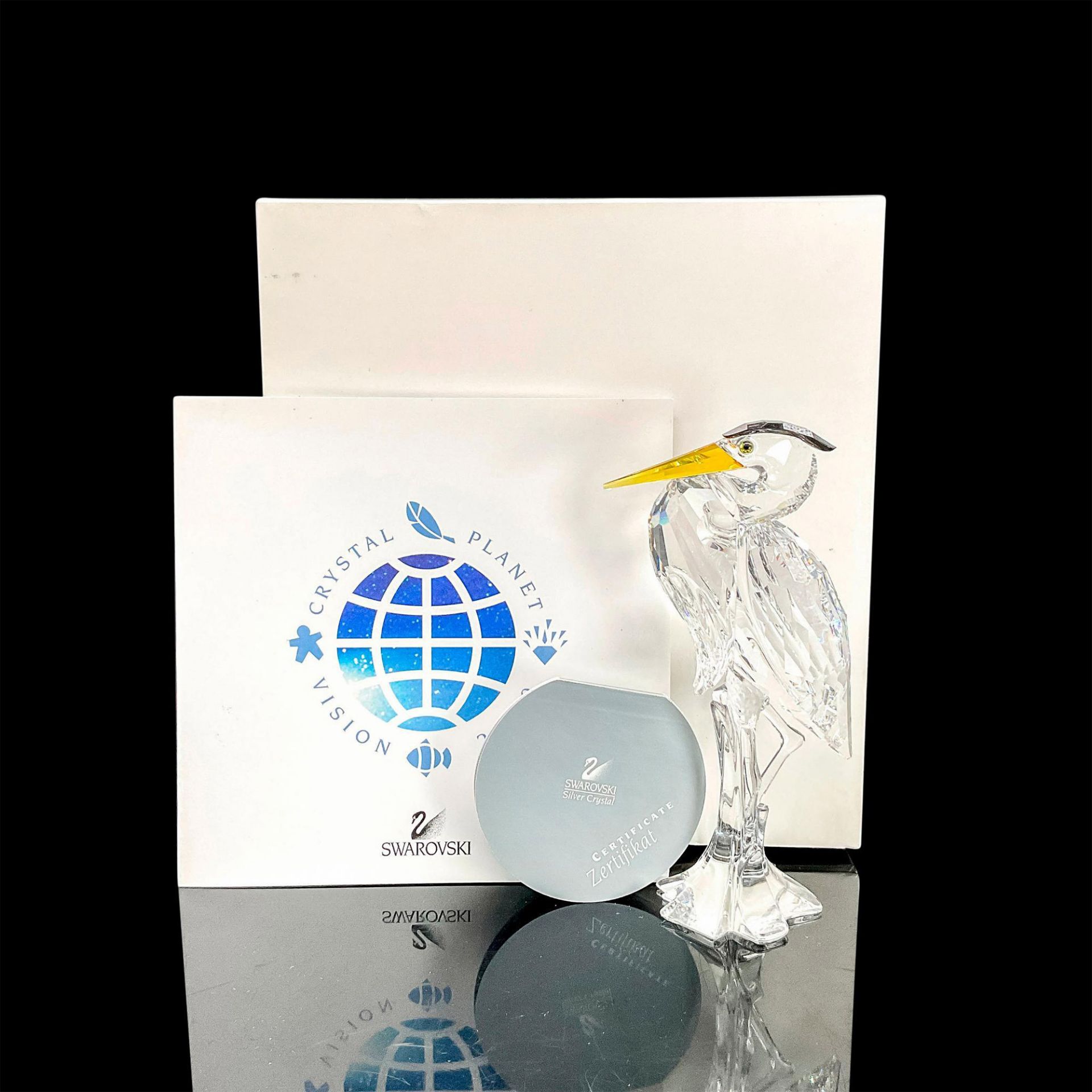 Swarovski Crystal Figurine, Silver Heron - Bild 4 aus 4
