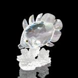 Swarovski Silver Crystal Figurine, Butterfly Fish on Coral