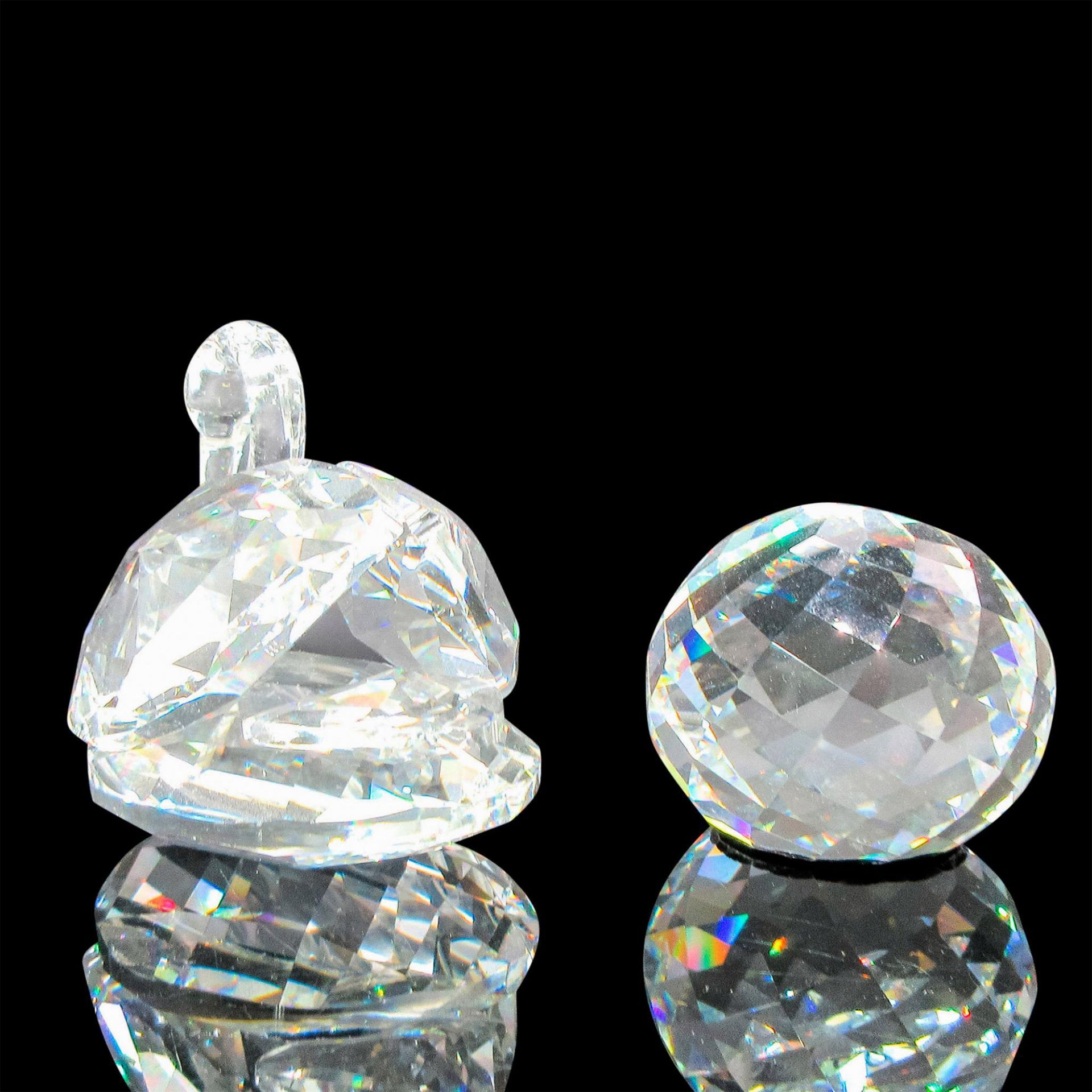 2pc Swarovski Crystal Large Swan Figurine and Paperweight - Image 2 of 4