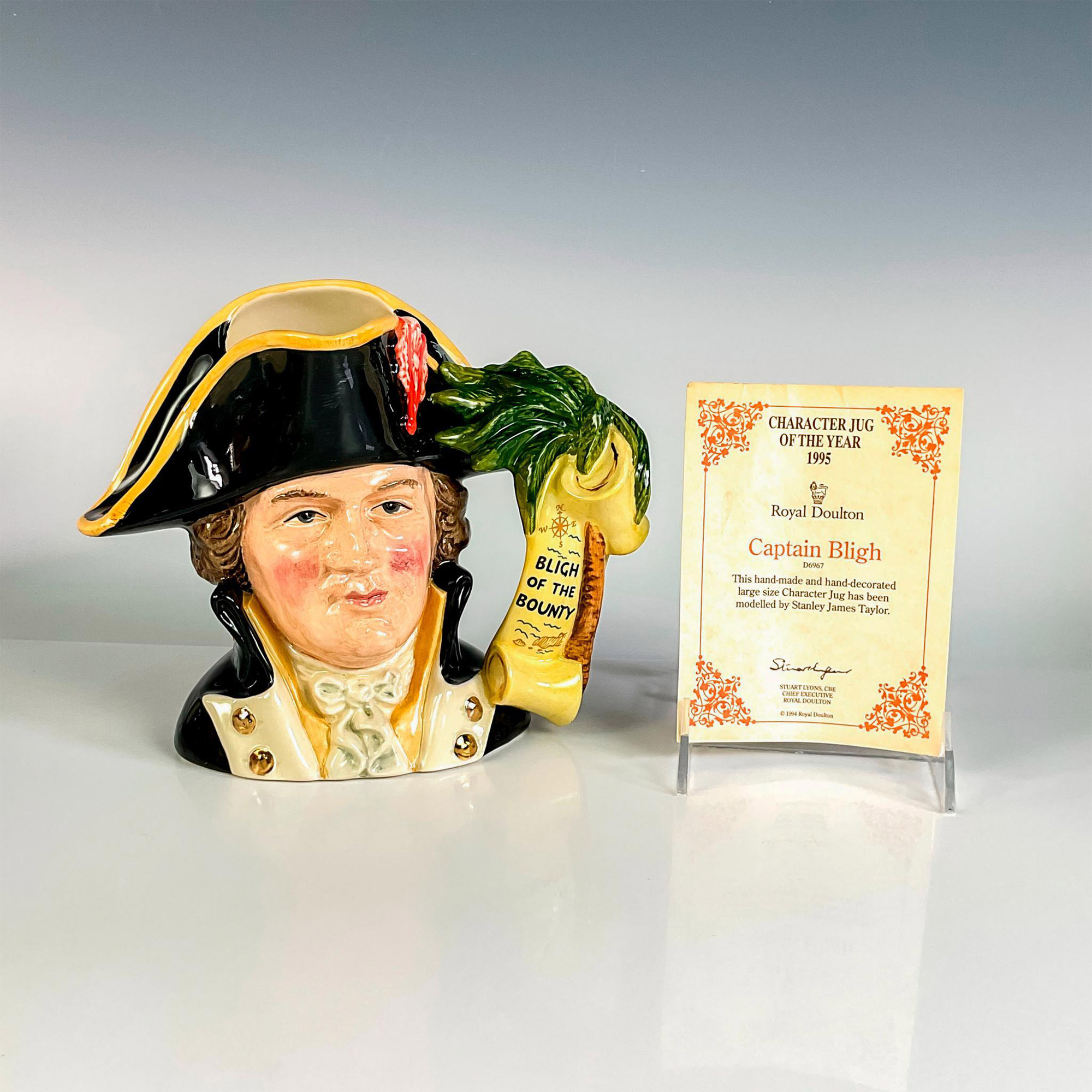 Capt Bligh D6967 - Large - Royal Doulton Character Jug - Image 2 of 4