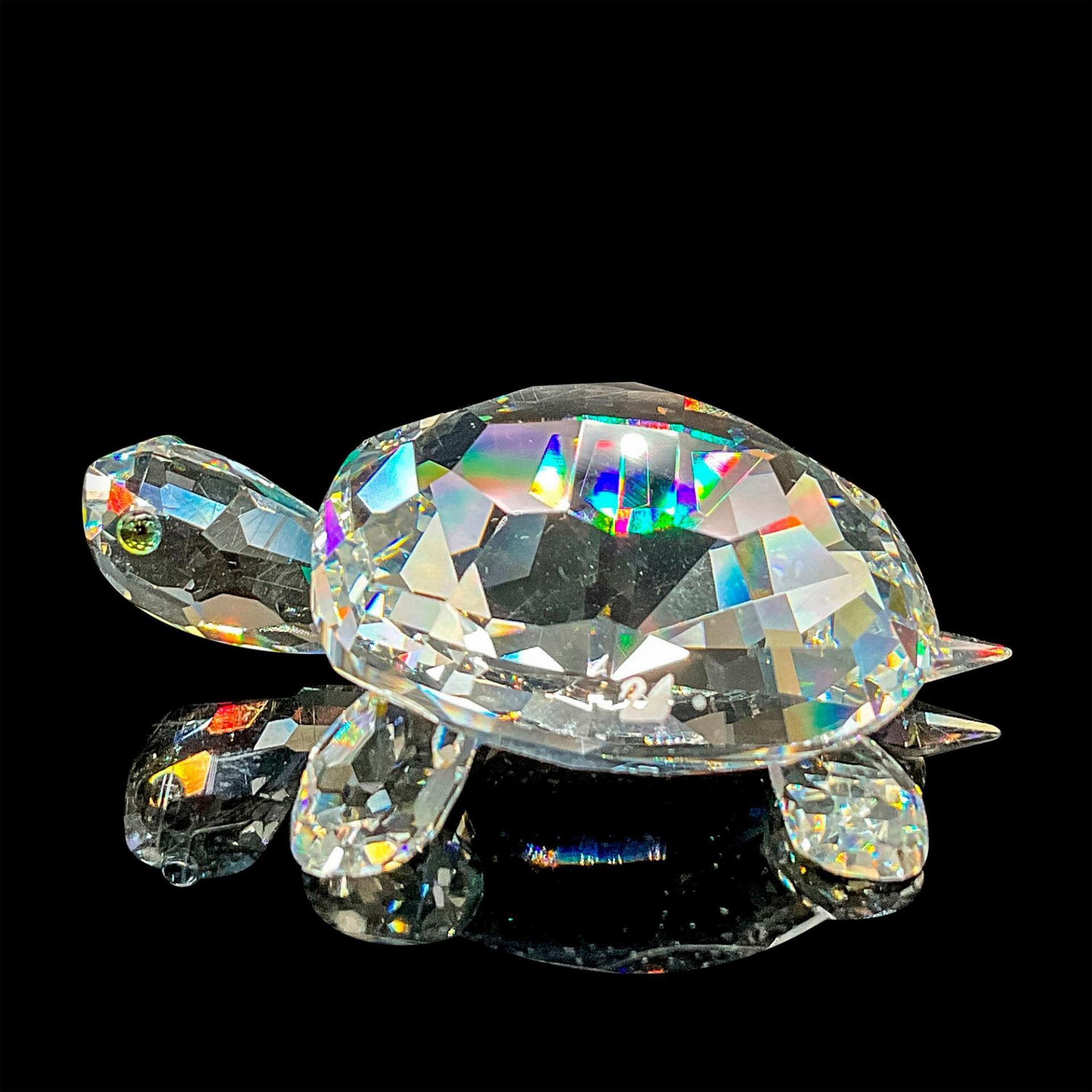 Swarovski Silver Crystal Figurine, Turtle