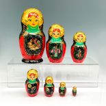 Vintage Hand Painted Russian Matryoshka Nesting Dolls