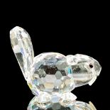 Swarovski Silver Crystal Figurine, Baby Beaver Lying