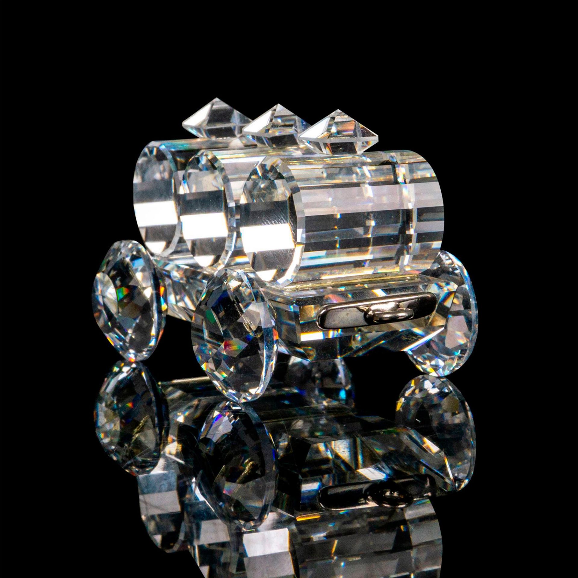 Swarovski Silver Crystal Figurine, Petrol Wagon - Image 2 of 4