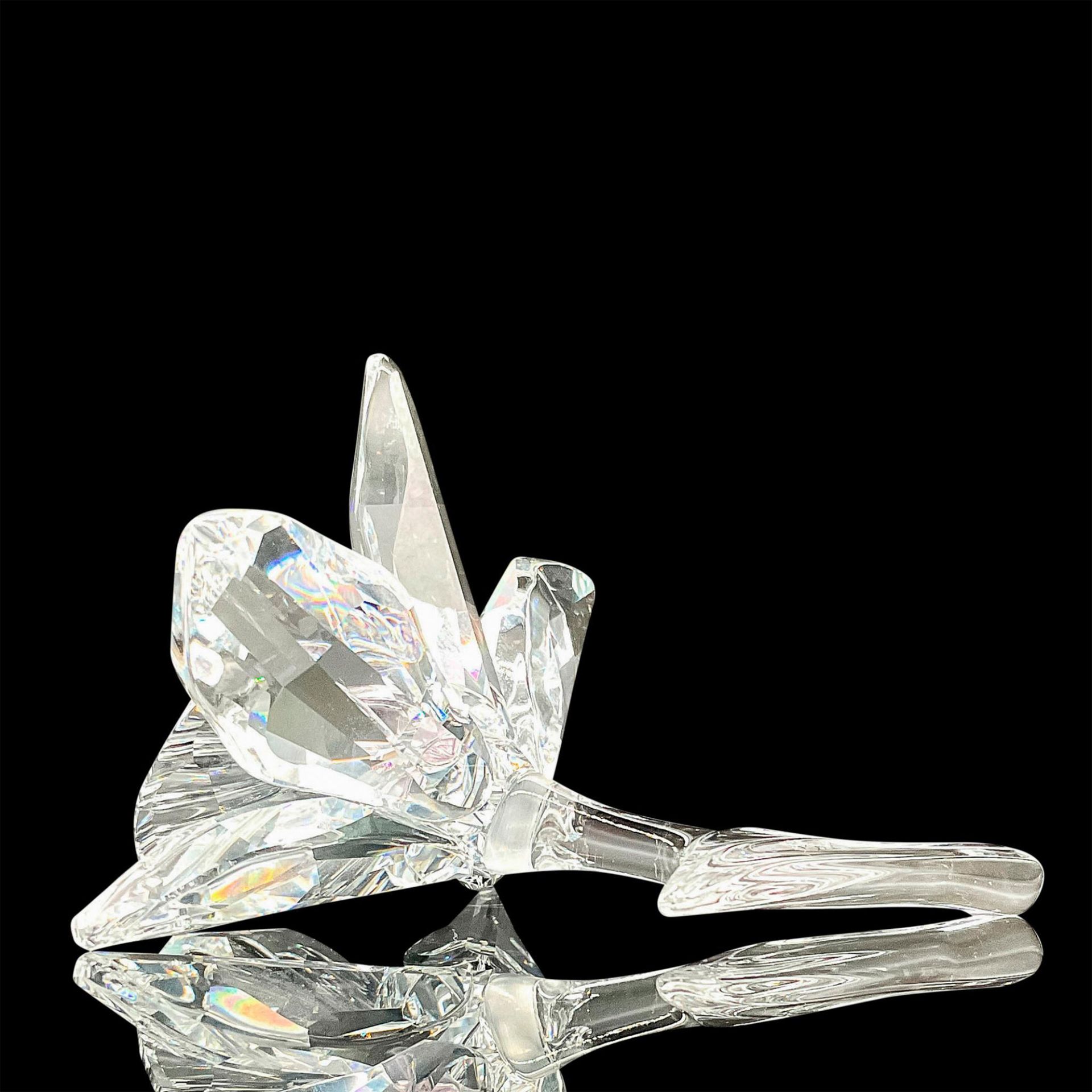 Swarovski Silver Crystal Figurine, Pink Orchid - Image 5 of 6