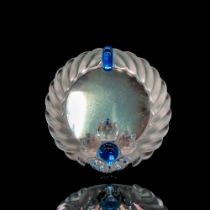 Swarovski Silver Crystal Blue Flower Picture Frame