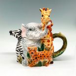 Jay Import Ceramic Teapot, Zoo Animals