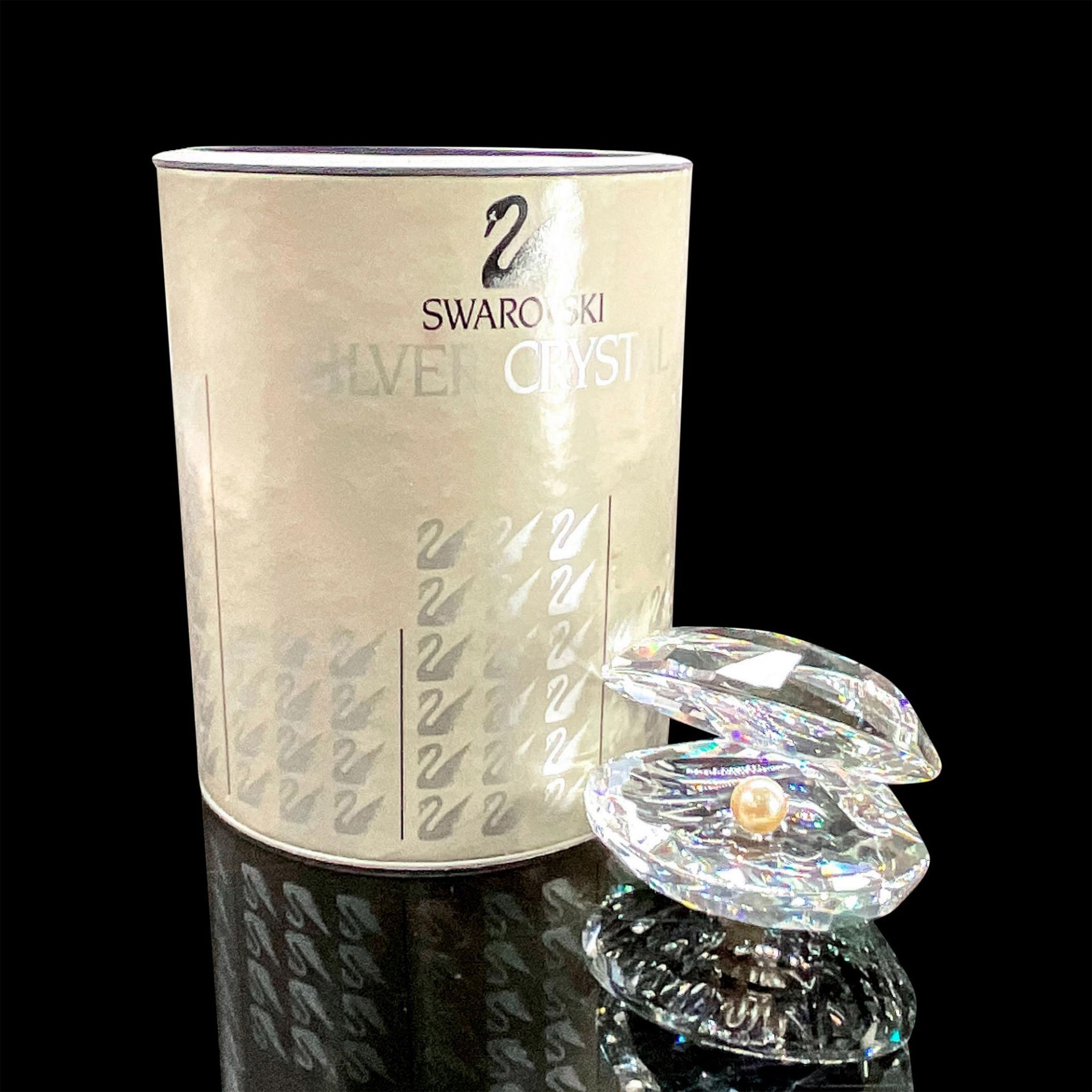 Swarovski Silver Crystal Figure, Seashell With Pearl - Bild 5 aus 5