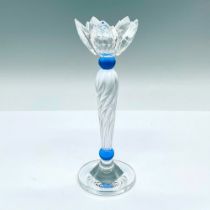 Swarovski Crystal Candleholder, Blue Flower