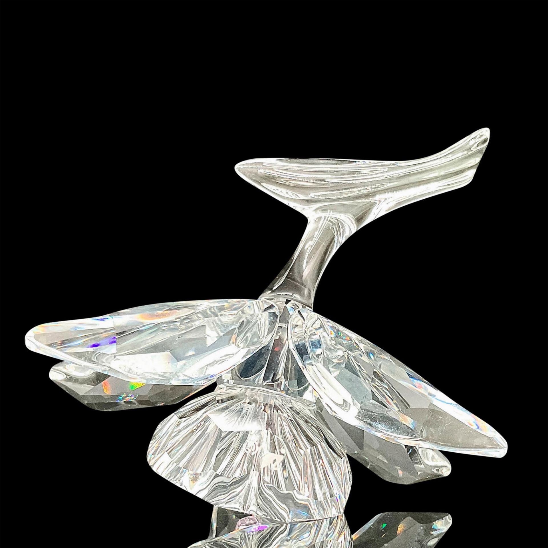 Swarovski Silver Crystal Figurine, Pink Orchid - Image 6 of 6