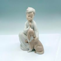 Boy With Dog 1014522 - Lladro Porcelain Figurine