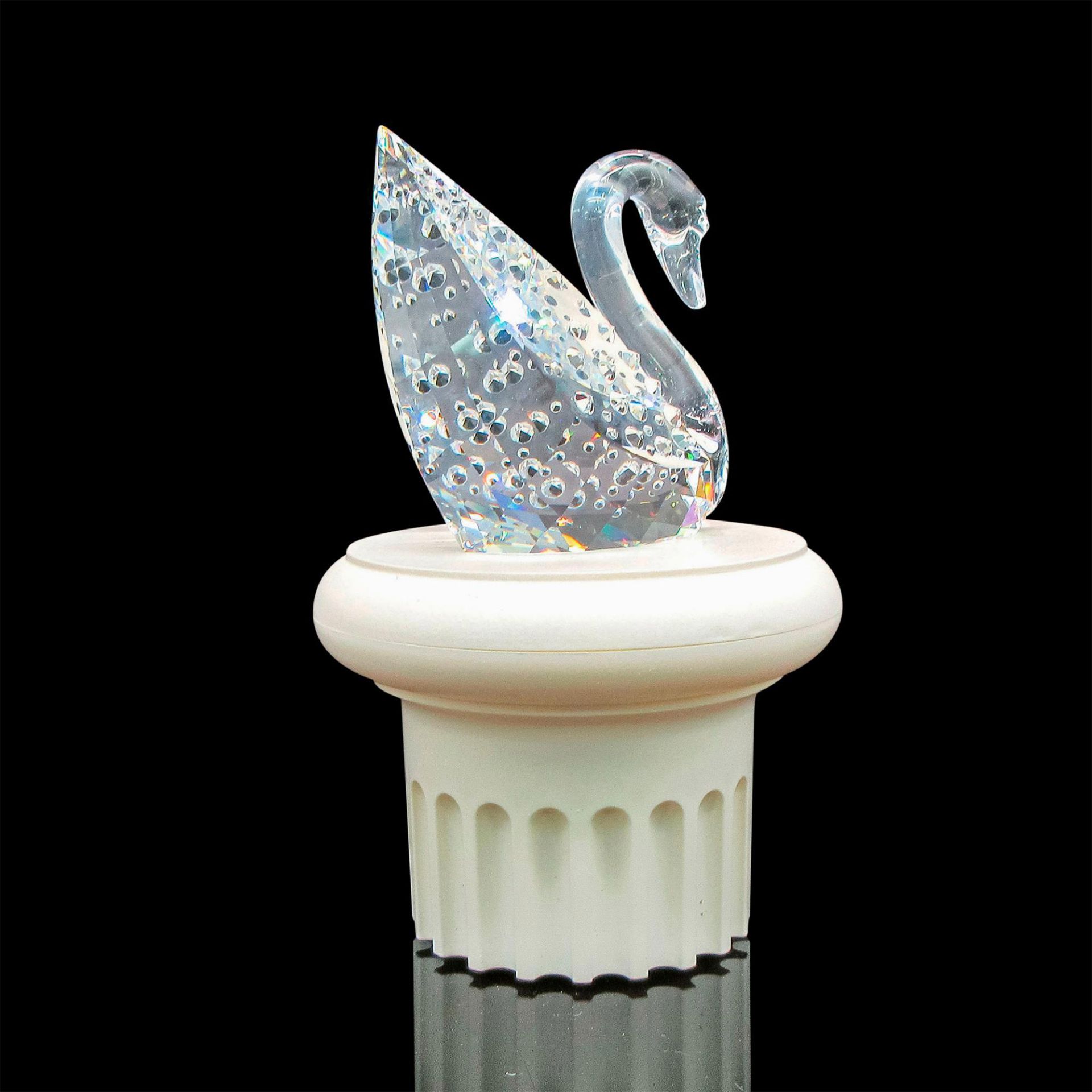 Swarovski Silver Crystal Figurine, Swan - Bild 2 aus 4