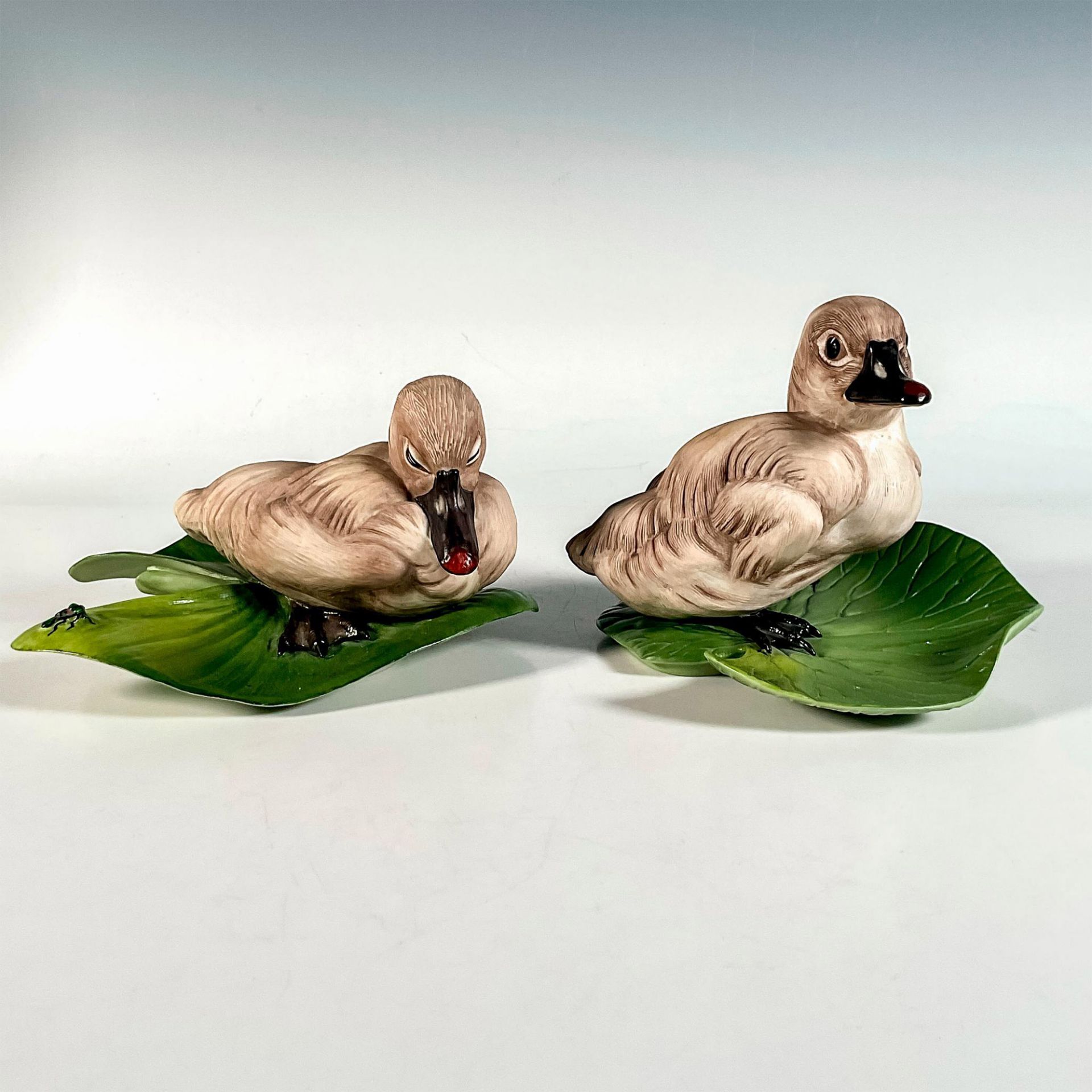 Pair of Boehm Porcelain Bird Figurines, Cygnet